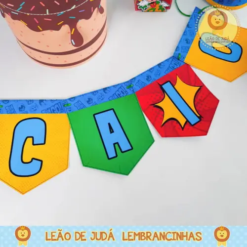 Bandeirola Personalizada Tema jovens titãs