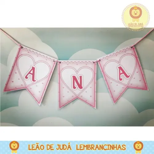 Bandeirola Personalizada Tema gatinha marie