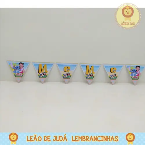 Bandeirola Personalizada Tema lilo stitch