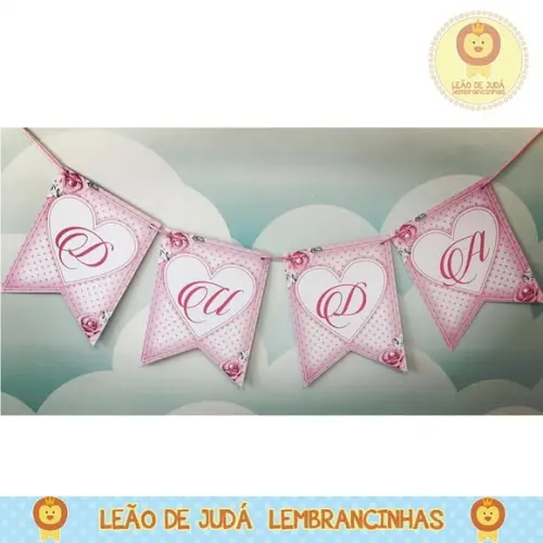 Bandeirola Personalizada Tema princesas disney