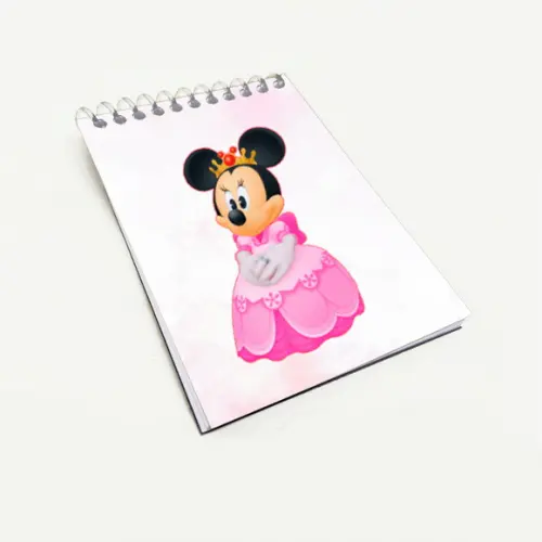 Bloquinho Lembrancinha para Festa Tema Minnie Realeza