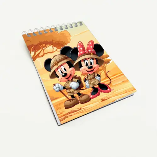 Bloquinho Lembrancinha para Festa Tema Mickey Safari