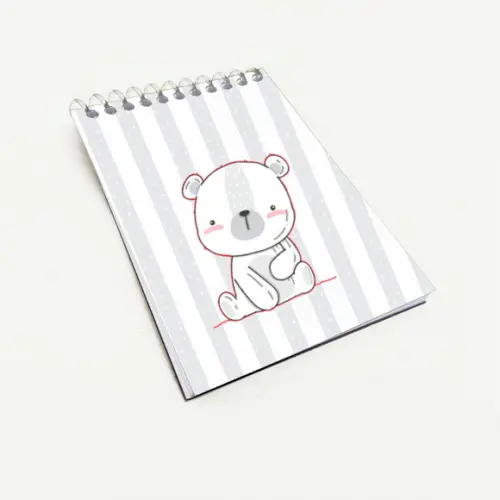 Bloquinho Lembrancinha para Festa Tema Ursinho Minimalista