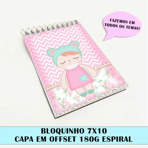 Bloquinho Para Festa Tema Boneca Metoo Doll