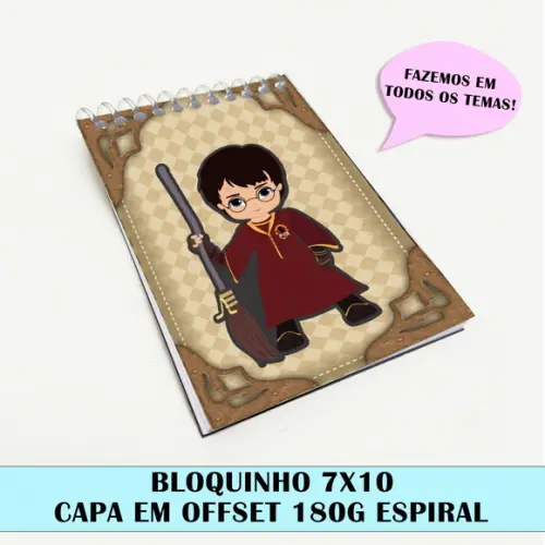 Bloquinho Para Festa Tema Harry Potter