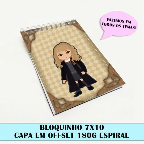 Bloquinho Para Festa Tema Harry Potter