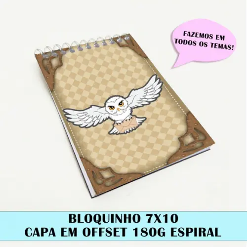 Bloquinho Para Festa Tema Harry Potter