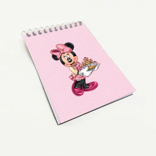 Bloquinho para Festa Tema Minnie Confeiteira