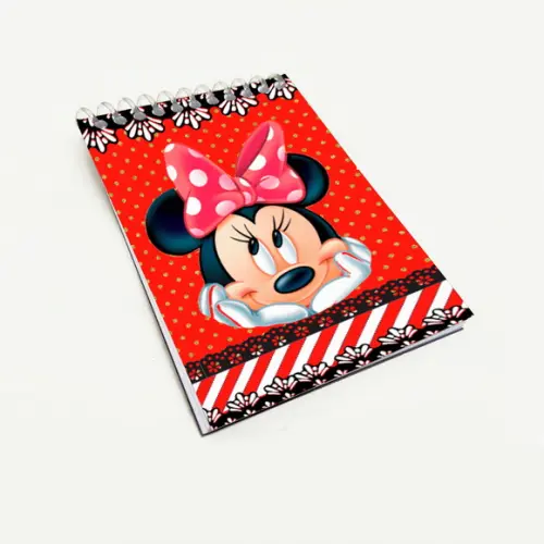 Bloquinho para Festa Tema Minnie Vermelha