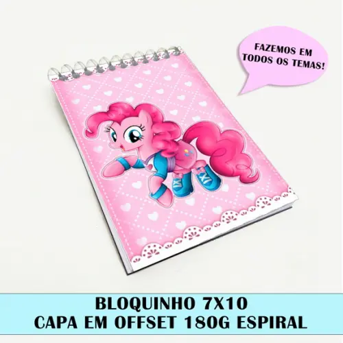 Bloquinho para Festa Tema My Little Pony