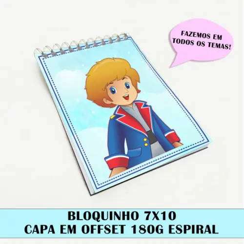 Bloquinho para festa tema pequeno principe