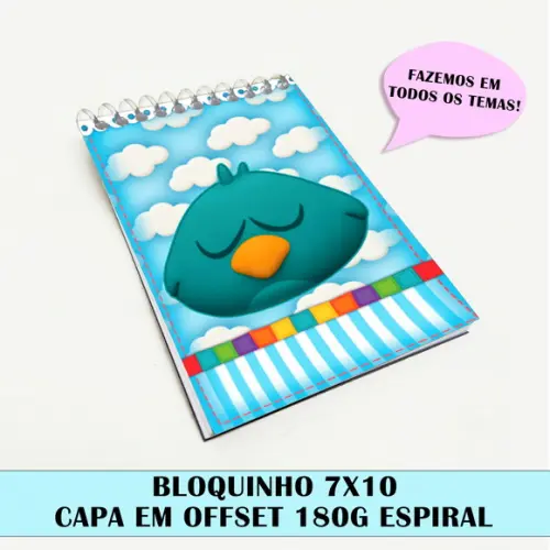 Bloquinho para Festa Tema Pocoyo