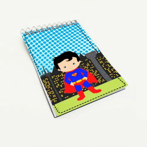 Bloquinho para Festa Tema Super Heróis