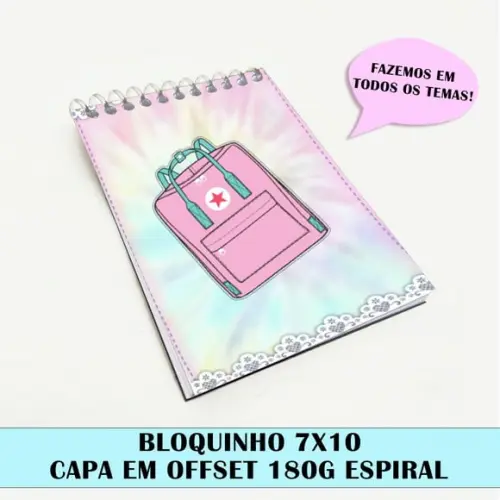 Bloquinho para festa tema vsco girl
