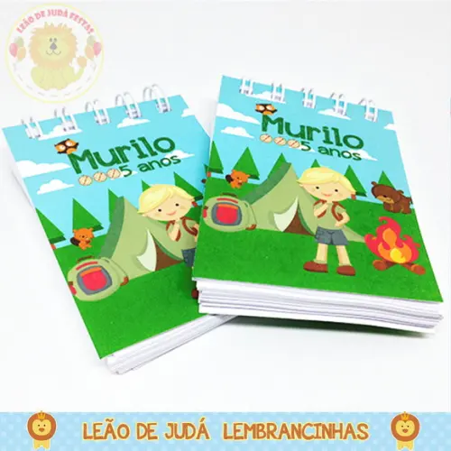 Bloquinho Tema Acampamento