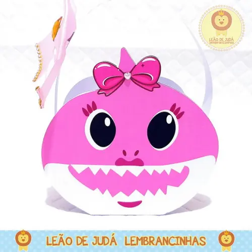 Bolsinha tema Baby Shark Menina