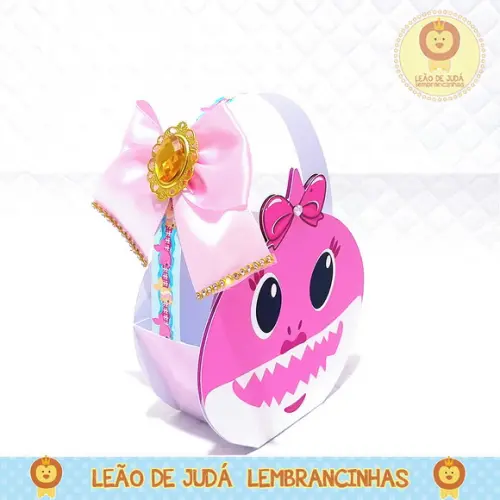 Bolsinha tema Baby Shark Menina