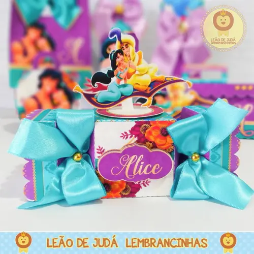 Caixa bala com aplique 3D Aladdin