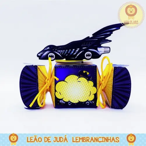 Caixa bala com aplique 3D Batman modelo 2
