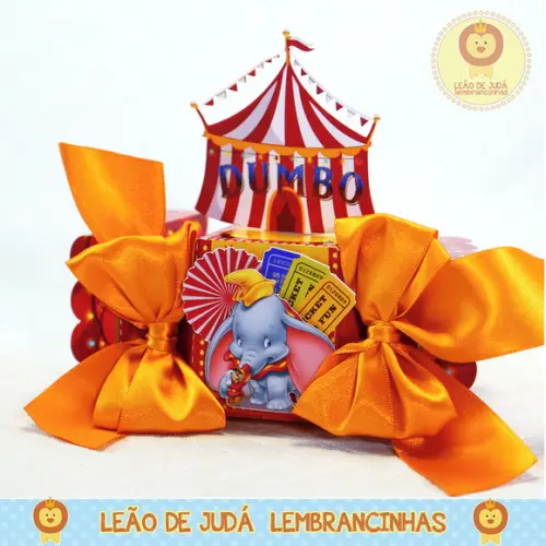 Caixa bala com aplique 3D Dumbo