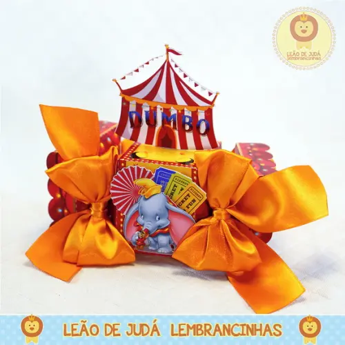 Caixa bala com aplique 3D Dumbo