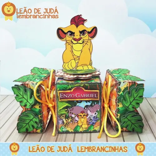 Caixa bala com aplique 3D GUARDA DO LEÃO