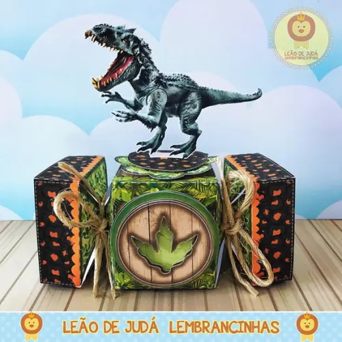 Caixa Bala Com Aplique 3d Jurassic Park