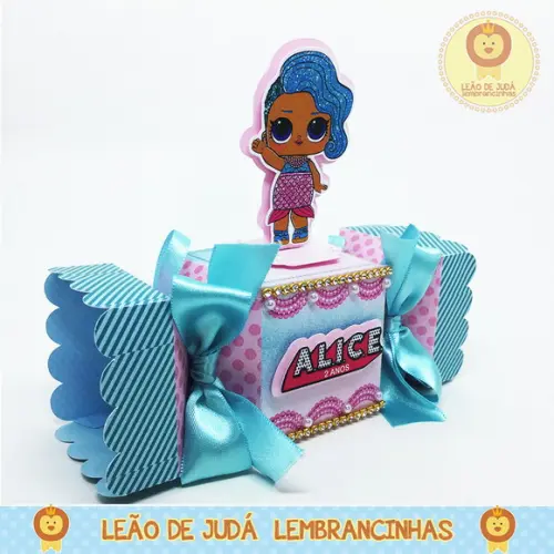 Caixa bala com aplique 3D LOL