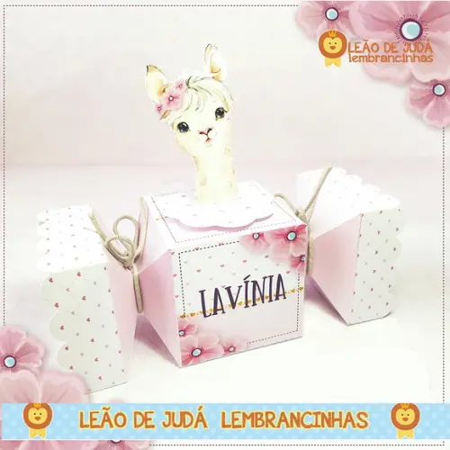 Caixa bala com aplique LHAMA