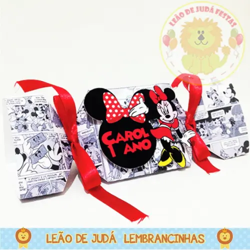 Caixa Bala Triangular Minnie modelo 2