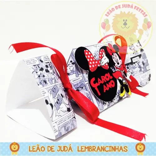 Caixa Bala Triangular Minnie modelo 2