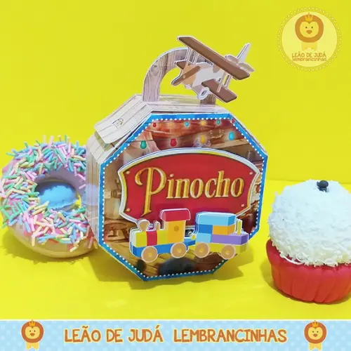 Caixa Barém tema Pinóquio