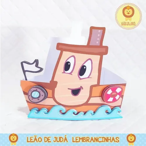 Caixa Barquinho 3 palavrinhas