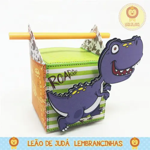 Caixa Belga Tema Dinossauro