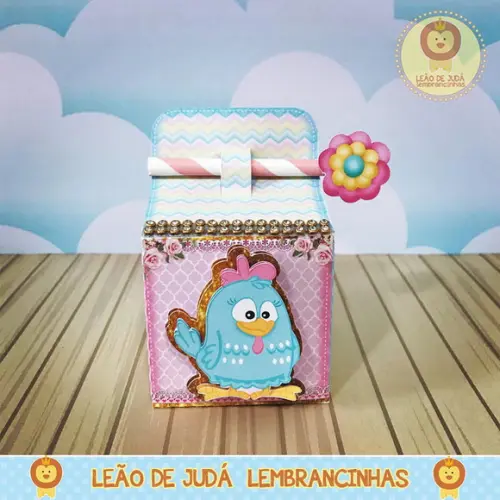 Caixa Belga tema Galinha Pintadinha