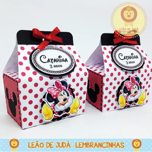 Caixa Catarina tema Minnie