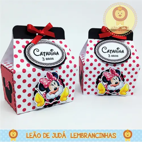 Caixa Catarina tema Minnie
