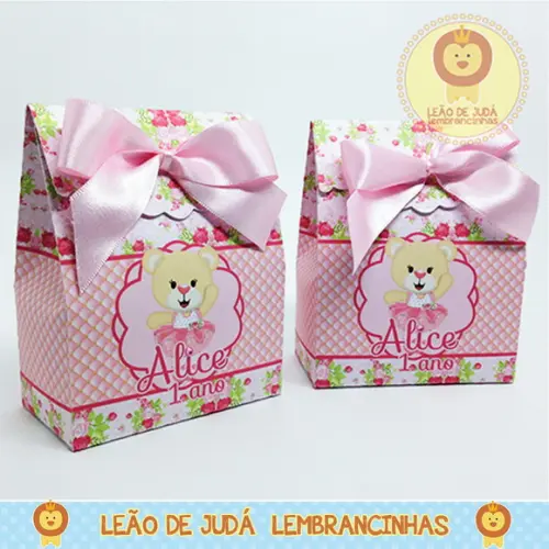 Caixa Carolina tema Ursa Bailarina