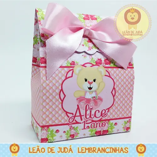Caixa Carolina tema Ursa Bailarina