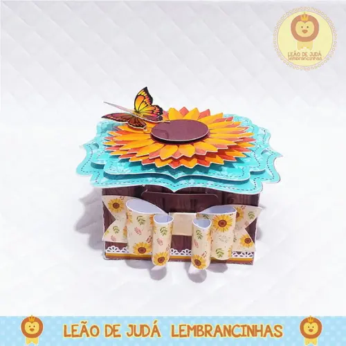Caixa Elegance Tema Girassol