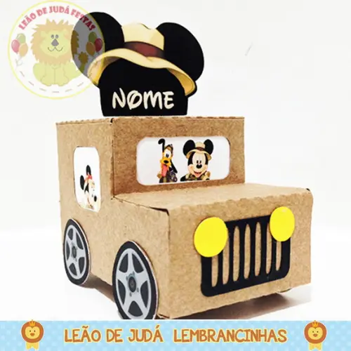 Caixa Jeep tema Michey safari