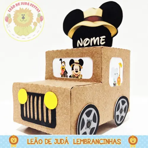 Caixa Jeep tema Michey safari