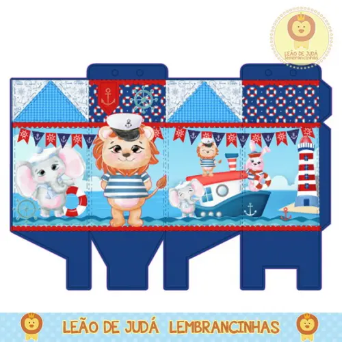 Caixa milk animais marinheiros