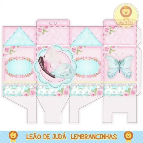 Caixa milk borboleta