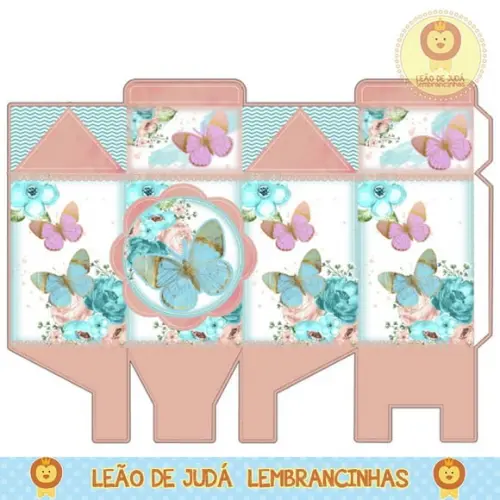 Caixa milk borboletas