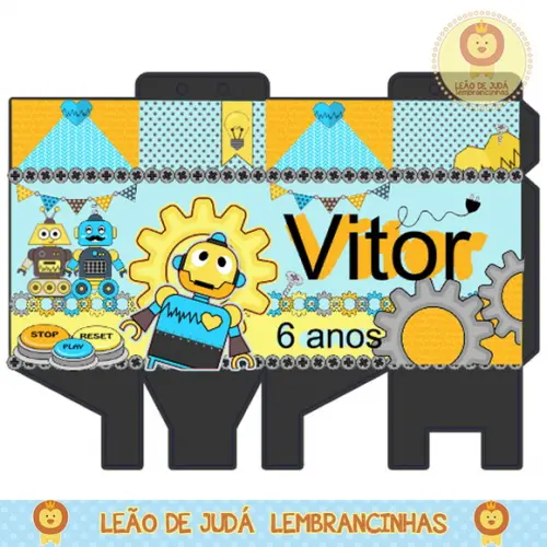 Caixa milk caixinha robô