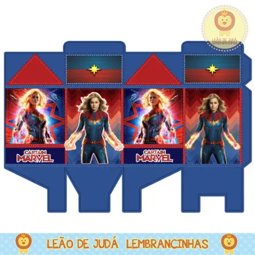 Caixa milk capitã marvel