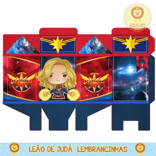 Caixa milk capitã marvel