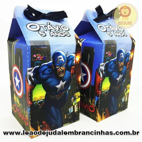 Caixa milk Capitão America