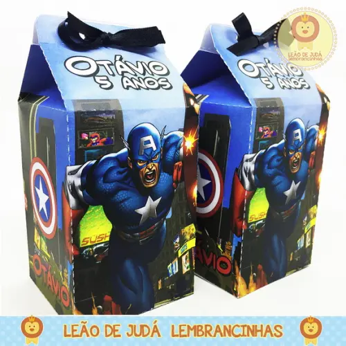 Caixa milk Capitão America